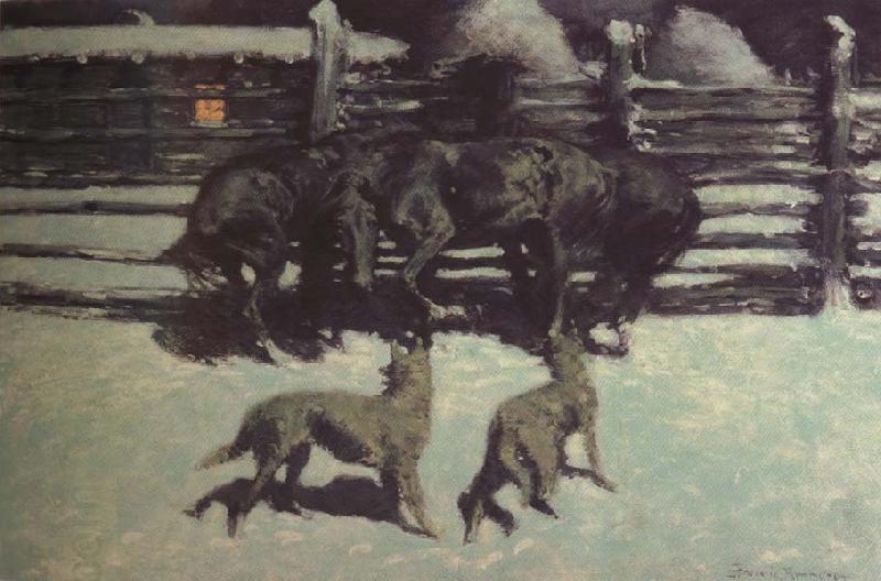 Frederic Remington The Call for Help (mk43) China oil painting art